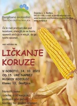 VABILO: Ličkanje koruze